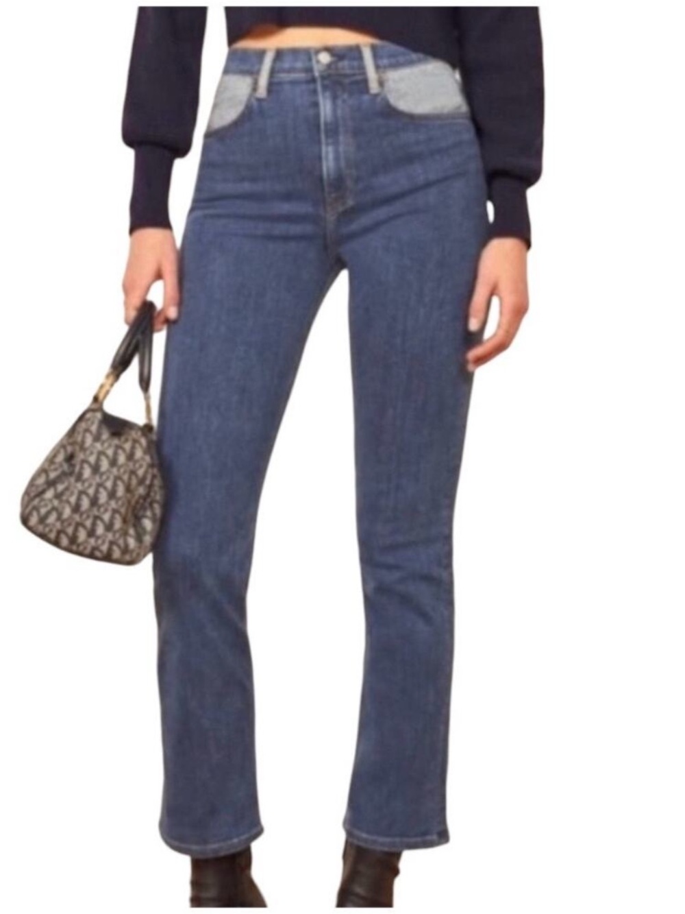 Reformation Two Tone Jeans